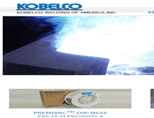 Tablet Screenshot of kobelcowelding.com